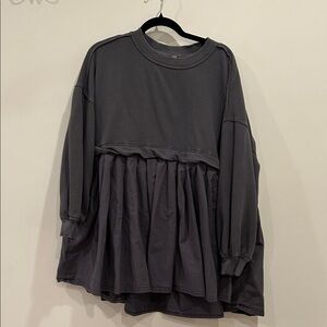 Free People Sweatshirt Tunic Sz XS